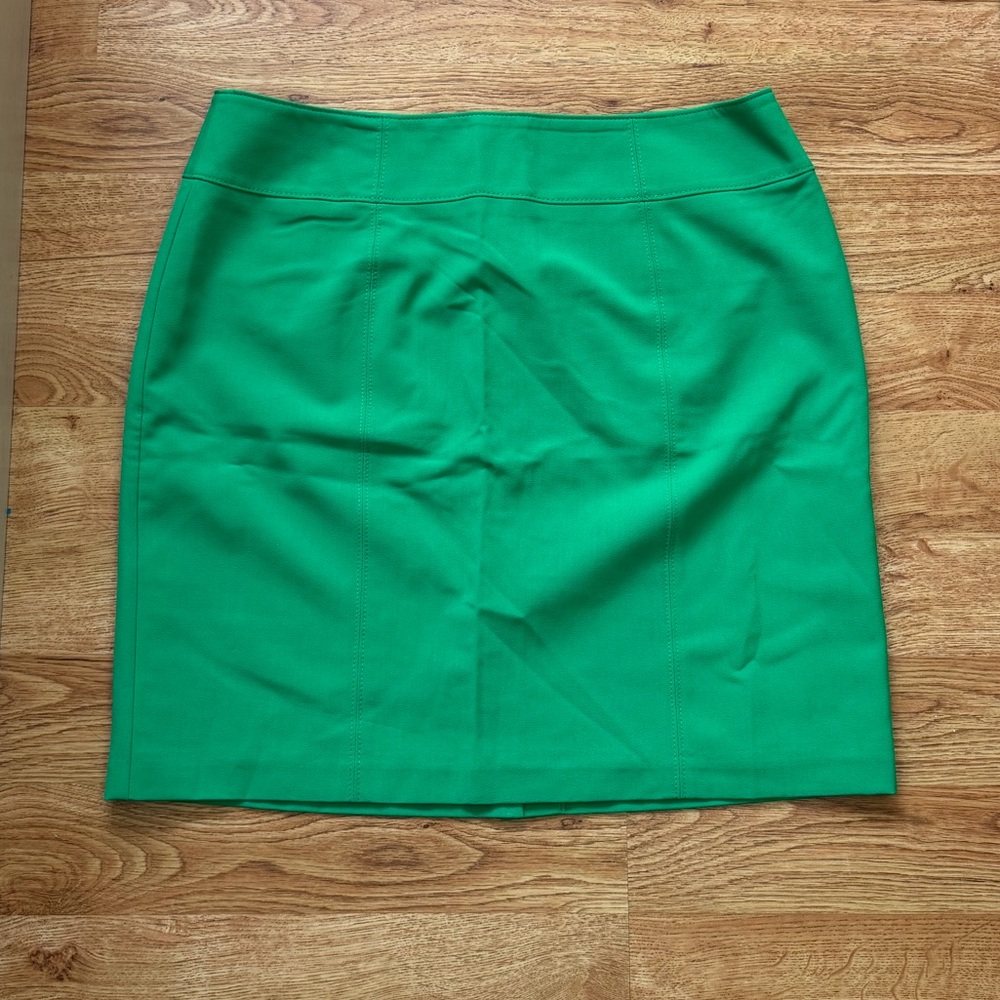 Worthington Vibrant Green Pencil Skirt Vintage NWOT